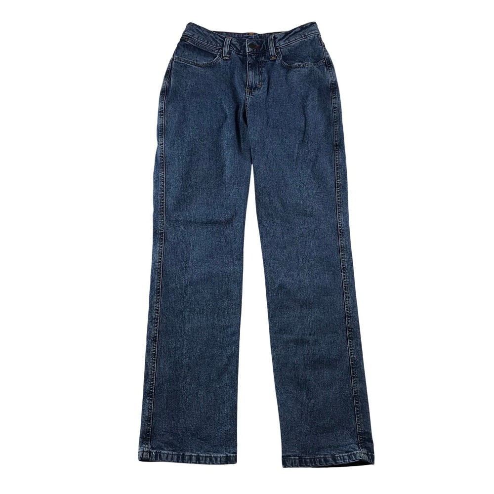 Wrangler Ultimate Riding Jeans Womens 5x32 Medium Wash Straight Leg 1018MWZSW